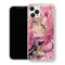 Coque iPhone 15 Mitsuri Kanroji Portrait Fleurs Roses | Manga Demon Slayer - coque Mitsuri Kanroji manga pour iPhone 15