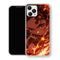 Coque iPhone 15 Tanjiro Kamado Regard Feu Flammes | Manga Demon Slayer - coque Tanjiro Kamado manga pour iPhone 15