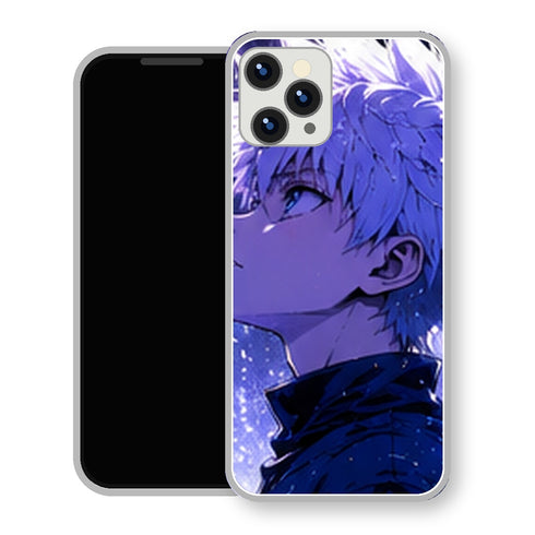 Coque iPhone 15 Kirua Zoldick Profil Lumiere Violette | Manga HxH, Hunter x Hunter