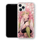 Coque iPhone 15 Mitsuri Kanroji Assis Jardin Roses | Manga Demon Slayer - coque Mitsuri Kanroji manga pour iPhone 15
