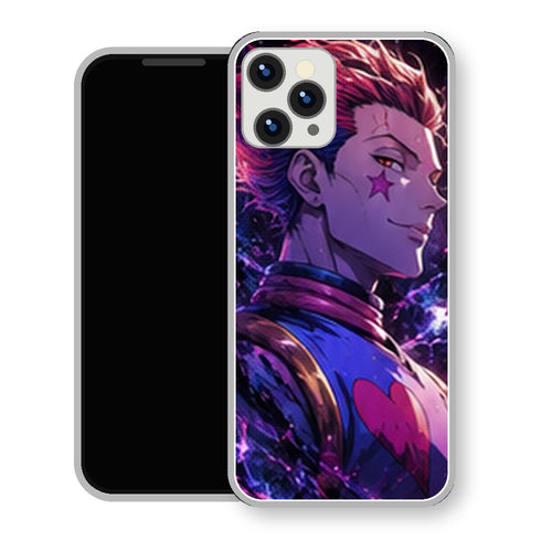Coque iPhone 15 Personnages HxH Hisoka Profil Magenta | Manga HxH, Hunter x Hunter - coque Personnages HxH manga pour iPhone 15