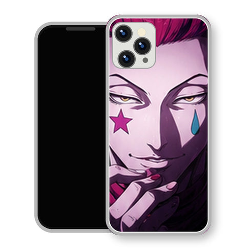 Coque iPhone 15 Hisoka Gros Plan Sourire | Manga HxH, Hunter x Hunter - coque Hisoka manga pour iPhone 15