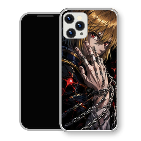 Coque iPhone 15 Personnages HxH Kurapika Chaines Rouges | Manga HxH, Hunter x Hunter - coque Personnages HxH manga pour iPhone 15