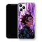 Coque iPhone 15 Tanjiro Kamado Profil Glycines Violettes | Manga Demon Slayer - coque Tanjiro Kamado manga pour iPhone 15