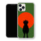 Coque iPhone 15 Gon Freecss Silhouette Soleil Rouge | Manga HxH, Hunter x Hunter