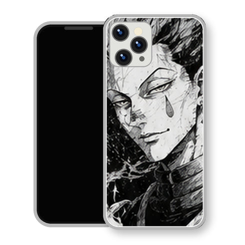 Coque iPhone 15 Hisoka Portrait Noir Blanc | Manga HxH, Hunter x Hunter - coque Hisoka manga pour iPhone 15