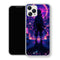 Coque iPhone 15 Tanjiro Kamado Dos Ville Lune Neon | Manga Demon Slayer - coque Tanjiro Kamado manga pour iPhone 15