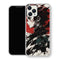Coque iPhone 15 Tanjiro Kamado Profil Encre Rouge | Manga Demon Slayer - coque Tanjiro Kamado manga pour iPhone 15