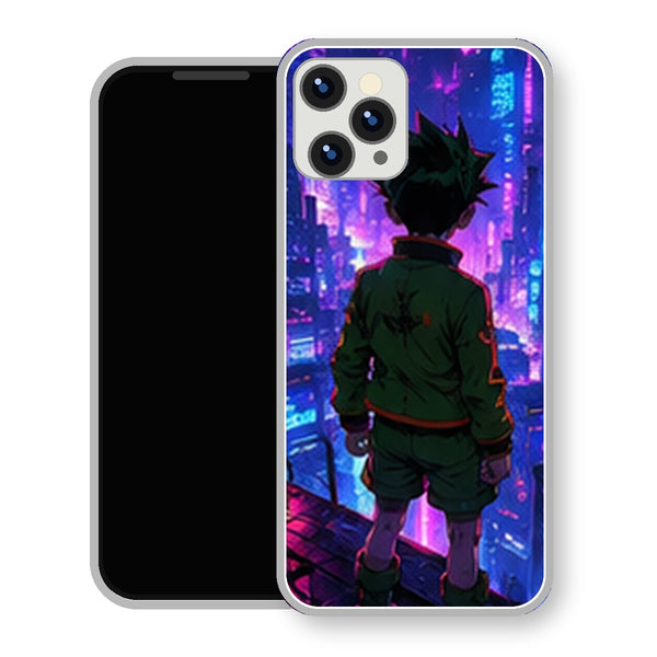 Coque iPhone 15 Gon Freecss Dos Ville Neon | Manga HxH, Hunter x Hunter