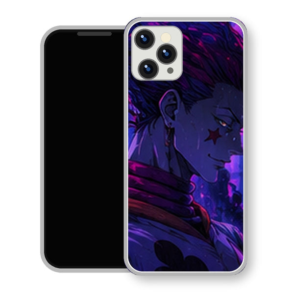 Coque iPhone 15 Hisoka Profil Ombre Bleue | Manga HxH, Hunter x Hunter - coque Hisoka manga pour iPhone 15