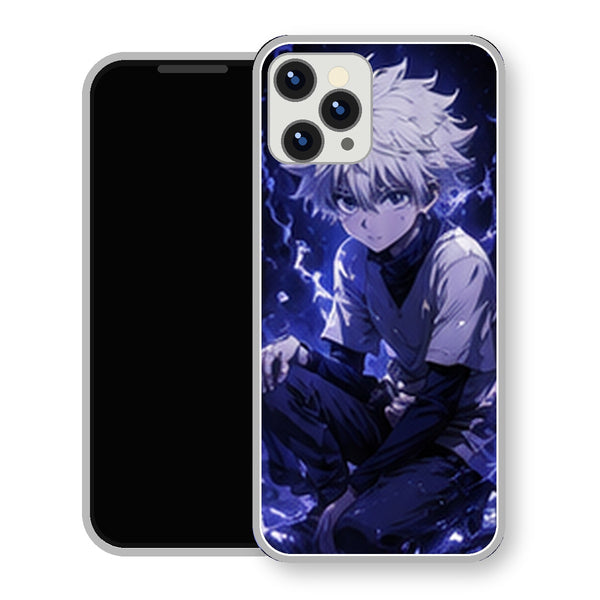 Coque iPhone 15 Personnages HxH Kirua Assis Foudre | Manga HxH, Hunter x Hunter - coque Personnages HxH manga pour iPhone 15