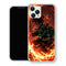 Coque iPhone 15 Tanjiro Kamado Cercle Feu Orange | Manga Demon Slayer - coque Tanjiro Kamado manga pour iPhone 15