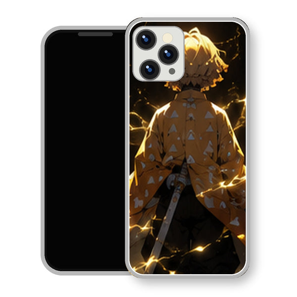Coque iPhone 15 Zenitsu Agatsuma Dos Foudre Jaune | Manga Demon Slayer - coque Zenitsu Agatsuma manga pour iPhone 15