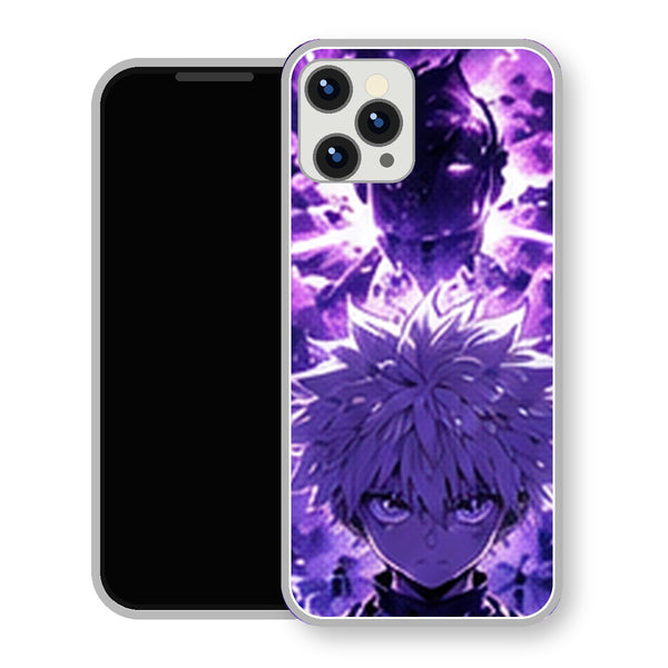 Coque iPhone 15 Kirua Zoldick Aura Violette Ombre | Manga HxH, Hunter x Hunter