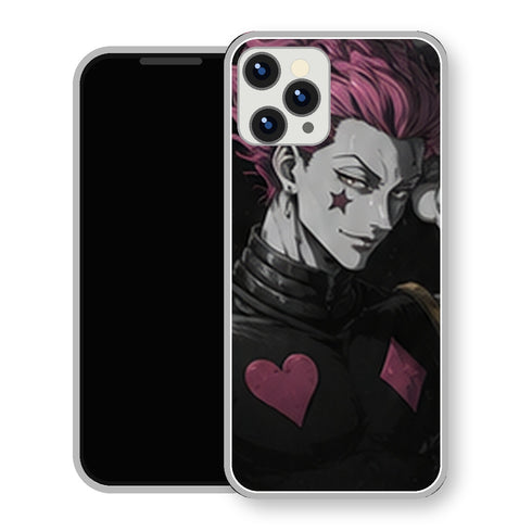 Coque iPhone 15 Hisoka Portrait Sombre Coeur | Manga HxH, Hunter x Hunter - coque Hisoka manga pour iPhone 15