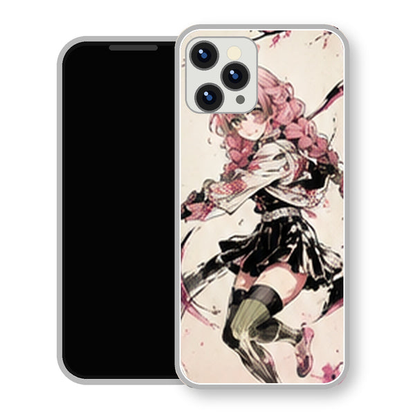 Coque iPhone 15 Mitsuri Kanroji Attaque Encre Blanche | Manga Demon Slayer - coque Mitsuri Kanroji manga pour iPhone 15