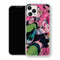 Coque iPhone 15 Mitsuri Kanroji Assis Fleurs Vives | Manga Demon Slayer - coque Mitsuri Kanroji manga pour iPhone 15