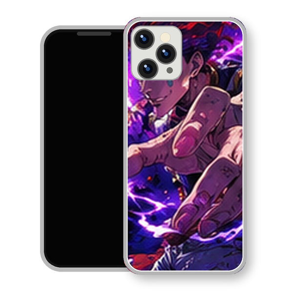 Coque iPhone 15 Hisoka Attaque Foudre Violette | Manga HxH, Hunter x Hunter - coque Hisoka manga pour iPhone 15
