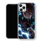 Coque iPhone 15 Tanjiro Kamado Foudre Bleue Frontale | Manga Demon Slayer - coque Tanjiro Kamado manga pour iPhone 15