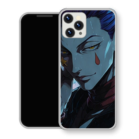 Coque iPhone 15 Hisoka Profil Froid Bleu | Manga HxH, Hunter x Hunter - coque Hisoka manga pour iPhone 15
