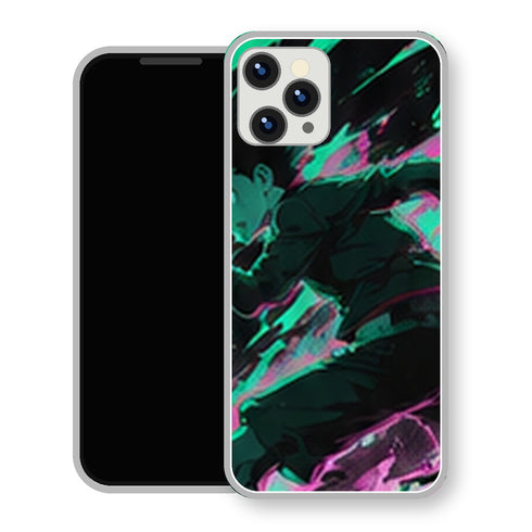 Coque iPhone 15 Gon Freecss Energie Neon Rose Verte | Manga HxH, Hunter x Hunter
