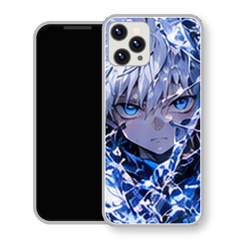 Coque iPhone 15 Kirua Zoldick Visage Glace Foudre | Manga HxH, Hunter x Hunter