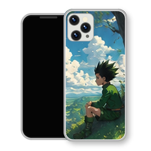 Coque iPhone 15 Gon Freecss Assis Arbre Horizon | Manga HxH, Hunter x Hunter