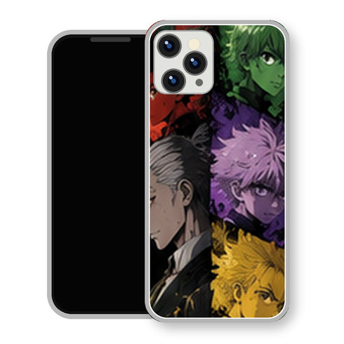 Coque iPhone 15 Personnages HxH Quatuor Couleurs | Manga HxH, Hunter x Hunter - coque Personnages HxH manga pour iPhone 15