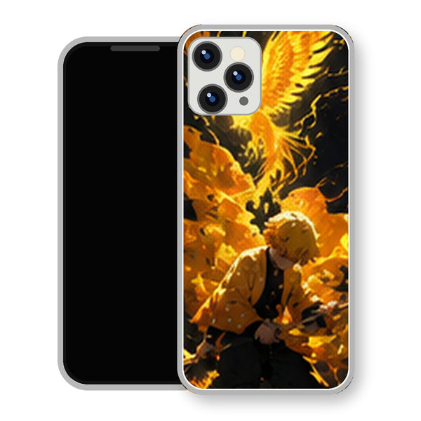 Coque iPhone 15 Zenitsu Agatsuma Phoenix Foudre | Manga Demon Slayer - coque Zenitsu Agatsuma manga pour iPhone 15