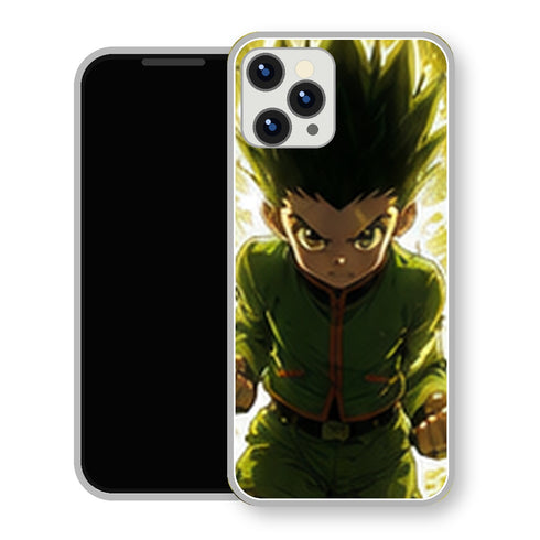 Coque iPhone 15 Gon Freecss Aura Doree Determination | Manga HxH, Hunter x Hunter