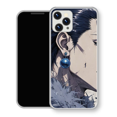 Coque iPhone 15 Personnages HxH Illumi Profil Bleu | Manga HxH, Hunter x Hunter - coque Personnages HxH manga pour iPhone 15