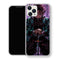 Coque iPhone 15 Tanjiro Kamado Assis Glycines Violettes | Manga Demon Slayer - coque Tanjiro Kamado manga pour iPhone 15