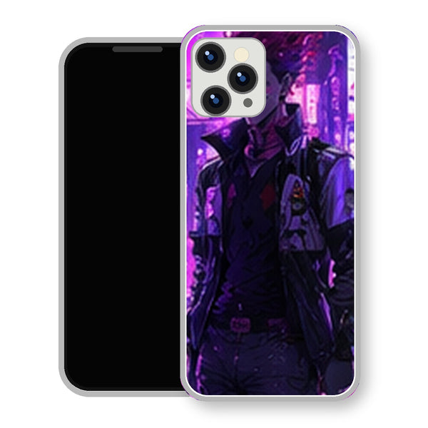 Coque iPhone 15 Hisoka Ruelle Neon Violette | Manga HxH, Hunter x Hunter - coque Hisoka manga pour iPhone 15