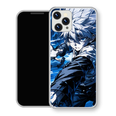 Coque iPhone 15 Kirua Zoldick Vitesse Bleue | Manga HxH, Hunter x Hunter