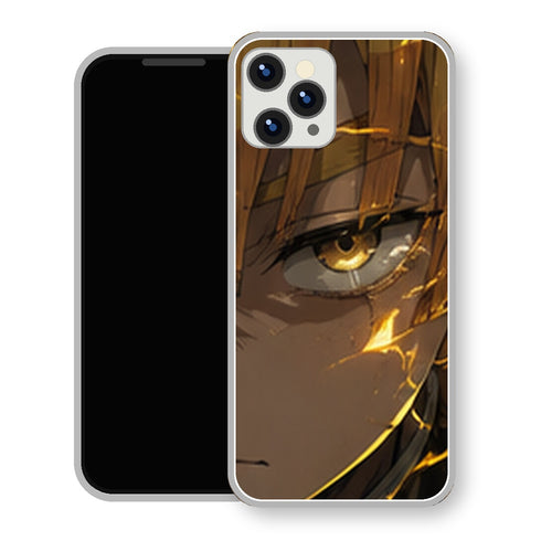 Coque iPhone 15 Zenitsu Agatsuma Oeil Dore Gros Plan | Manga Demon Slayer - coque Zenitsu Agatsuma manga pour iPhone 15