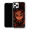 Coque iPhone 15 Tanjiro Kamado Portrait Feu Noir | Manga Demon Slayer - coque Tanjiro Kamado manga pour iPhone 15