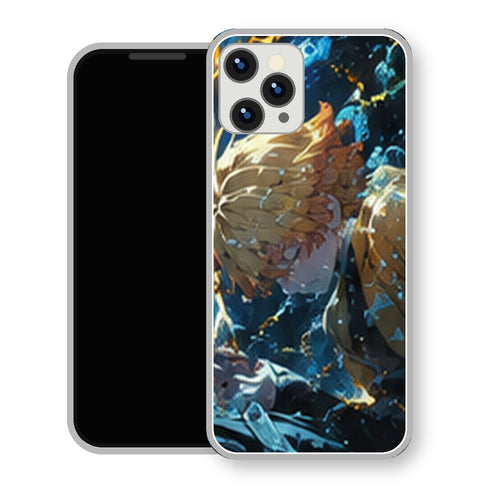 Coque iPhone 15 Zenitsu Agatsuma Choc Bleu Foudre | Manga Demon Slayer - coque Zenitsu Agatsuma manga pour iPhone 15