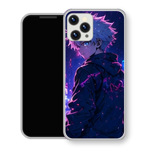 Coque iPhone 15 Kirua Zoldick Dos Ville Neon Rose | Manga HxH, Hunter x Hunter