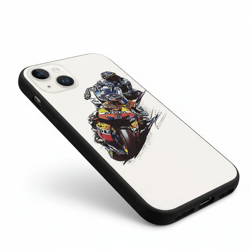 coque silicone téléphone iPhone 15 sport Moto et adrenaline des circuits