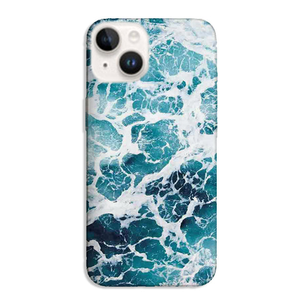 Coque iPhone 15 Effet Marbre Bleu