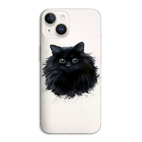 Coque iPhone 15 Chat Noir, fini la superstition, evite les chocs et rayures aux smartphones de la marque Apple