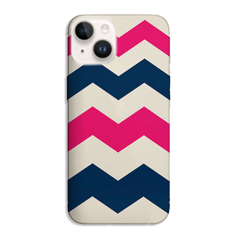 Coque pour iPhone 15 Zig Zag Rose