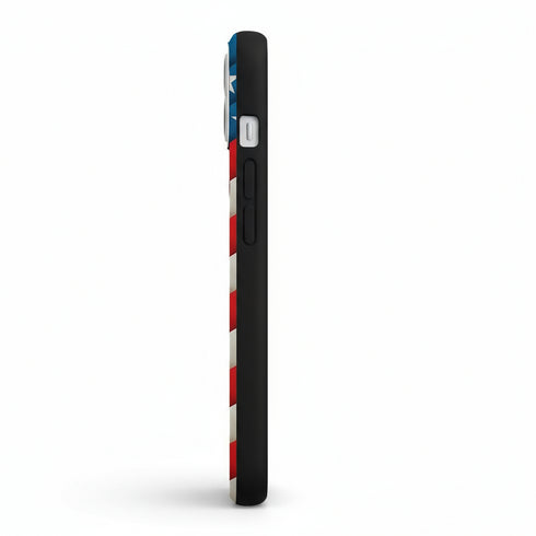 Protection Veolia Impact au look Chevrons drapeau des USA pour iPhone 15