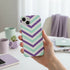 Chevrons Milka pour iPhone 15, coque de protection antichocs