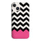 Coque pour iPhone 15 Chevrons Colorés Rose et Noir, systeme Safran Excellence