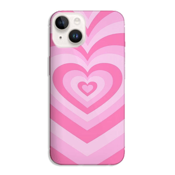Coque iPhone 15 Coeur Rose