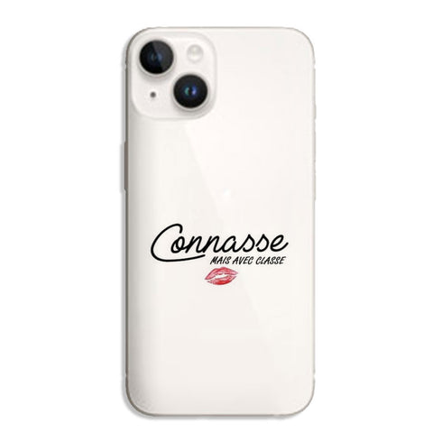 Coque iPhone 15 Connasse avec classe