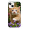 Coque iPhone 15 Flowery Garden Lovely and enchanting cat, une protection antichocs de notre collection Animaux