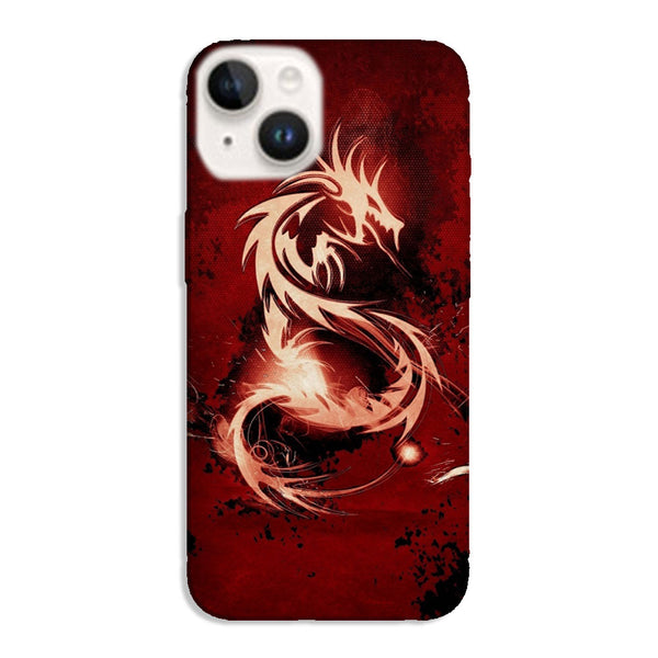 Coque pour iPhone 15 Dragon Rouge