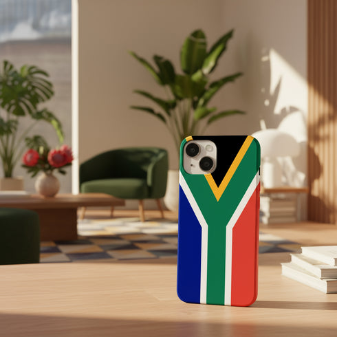 Housse antichocs pour iPhone 15, aux couleurs Afrique du Sud